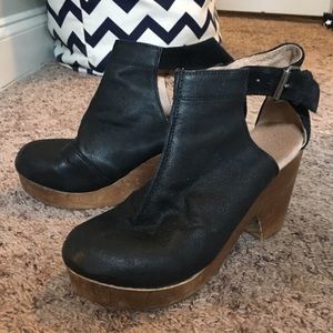 Free People wedged clogs